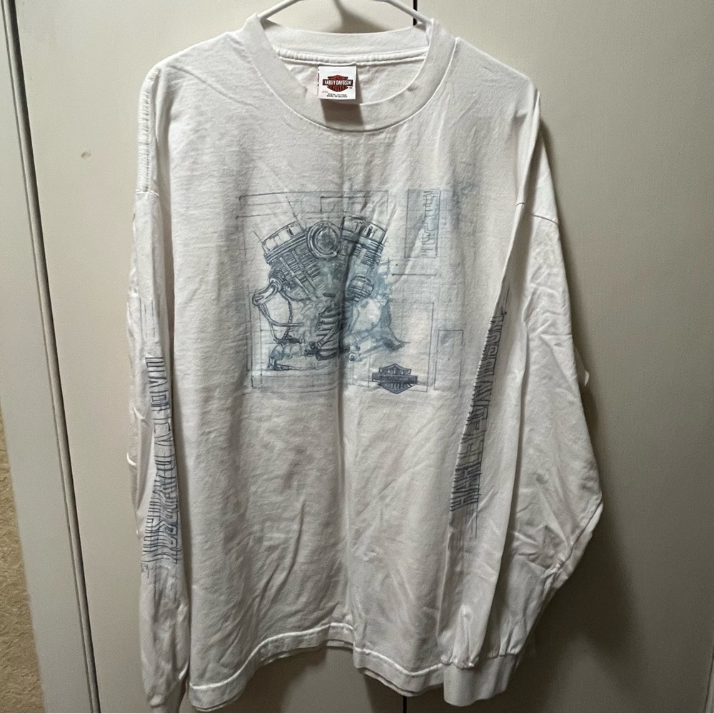 Harley-Davidson Mother Road Kingman Arizona White Long Sleeve Tee